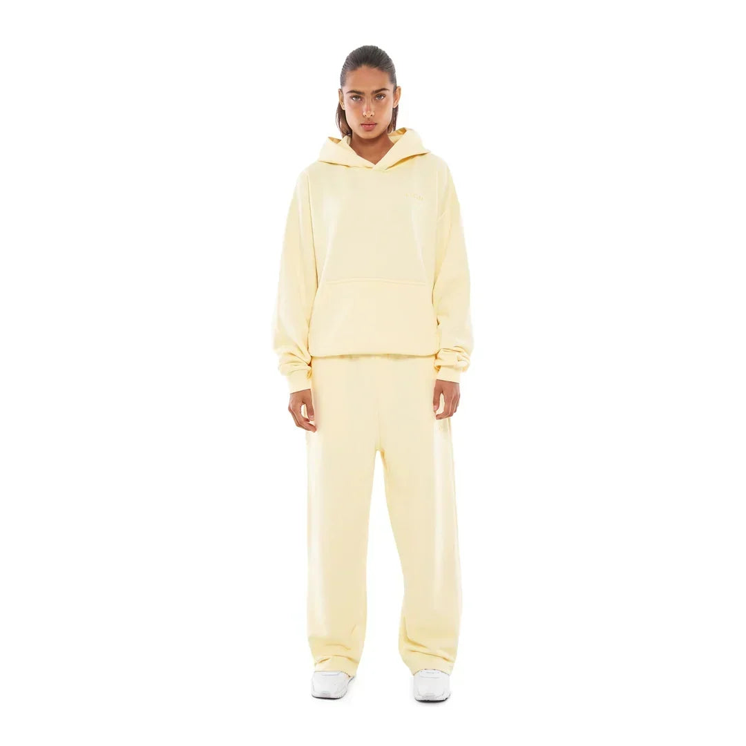 OPEN LEG JOGGER LEMON SORBET