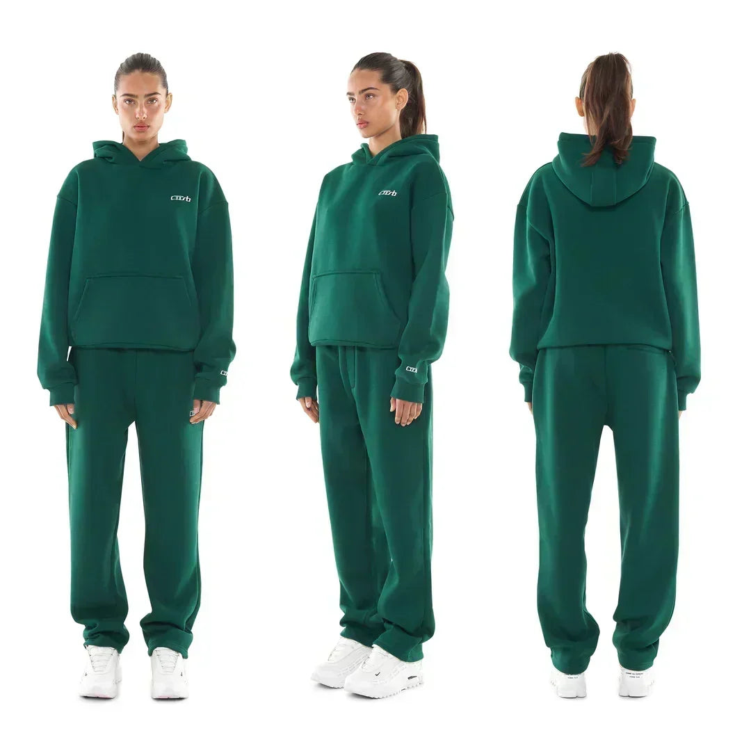 OPEN LEG JOGGER DARK GREEN