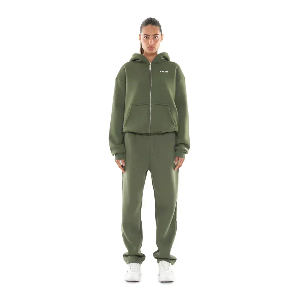 OPEN LEG JOGGER BRONZE GREEN