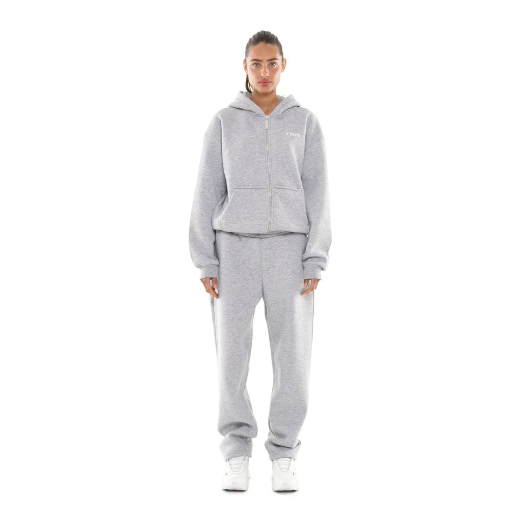 OPEN LEG JOGGER GREY MELANGE