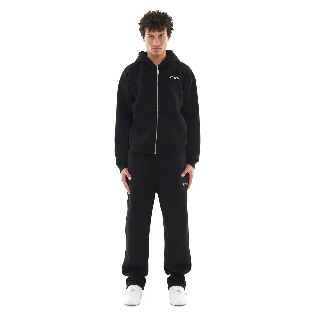 OPEN LEG JOGGER BLACK